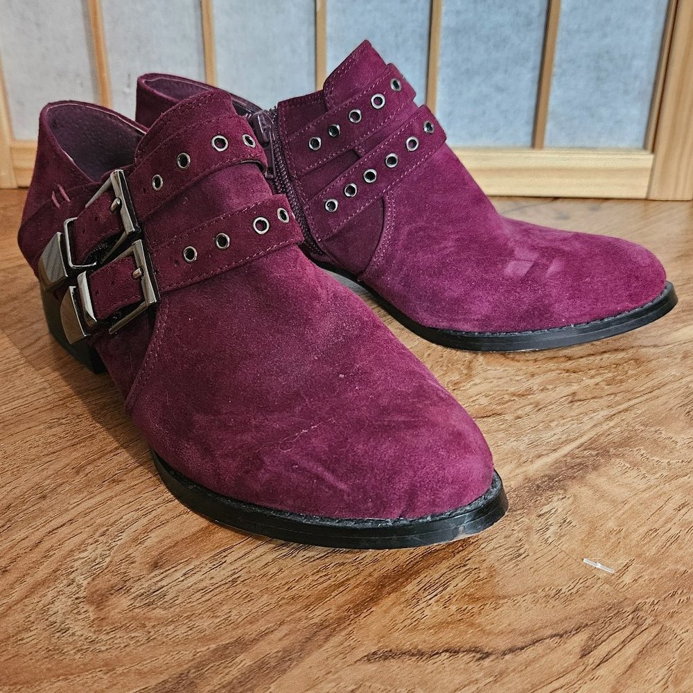 Vince Camuto Cosmika Buckle Leather Bootie